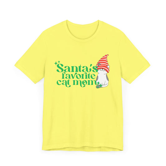 Santa Cat Mom. Unisex Jersey Short Sleeve Tee