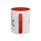 Just Ask Sounds Simple Feels Impossible Sometimes. Accent Coffee Mug - Unique Gift for Motivation and Positivity