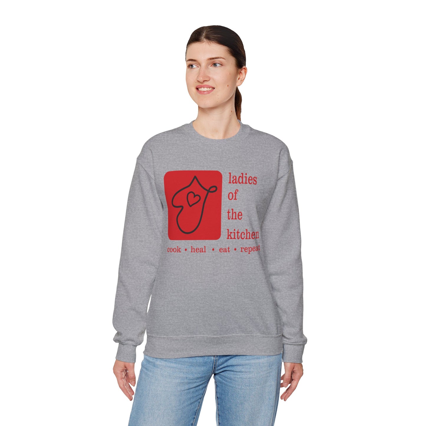 Ladies Of The Kitchen Sweatshirt. Unisex Heavy Blend™ Crewneck Sweatshirt