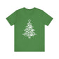 Paw Print Christmas T-shirt Unisex Jersey Short Sleeve Tee