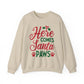 Here Comes Santa Paws Sweatshirt Unisex Heavy Blend™ Crewneck Sweatshirt