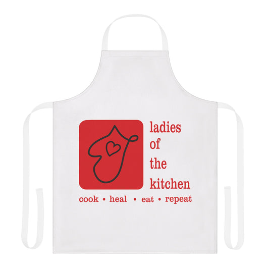 Ladies Of The Kitchen. Apron, 5-Color Straps (AOP)
