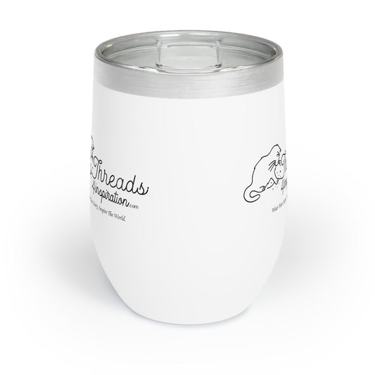 Chill Wine Tumbler - Fun Wine Tasting Friends Design - Perfect for Parties & Gatherings