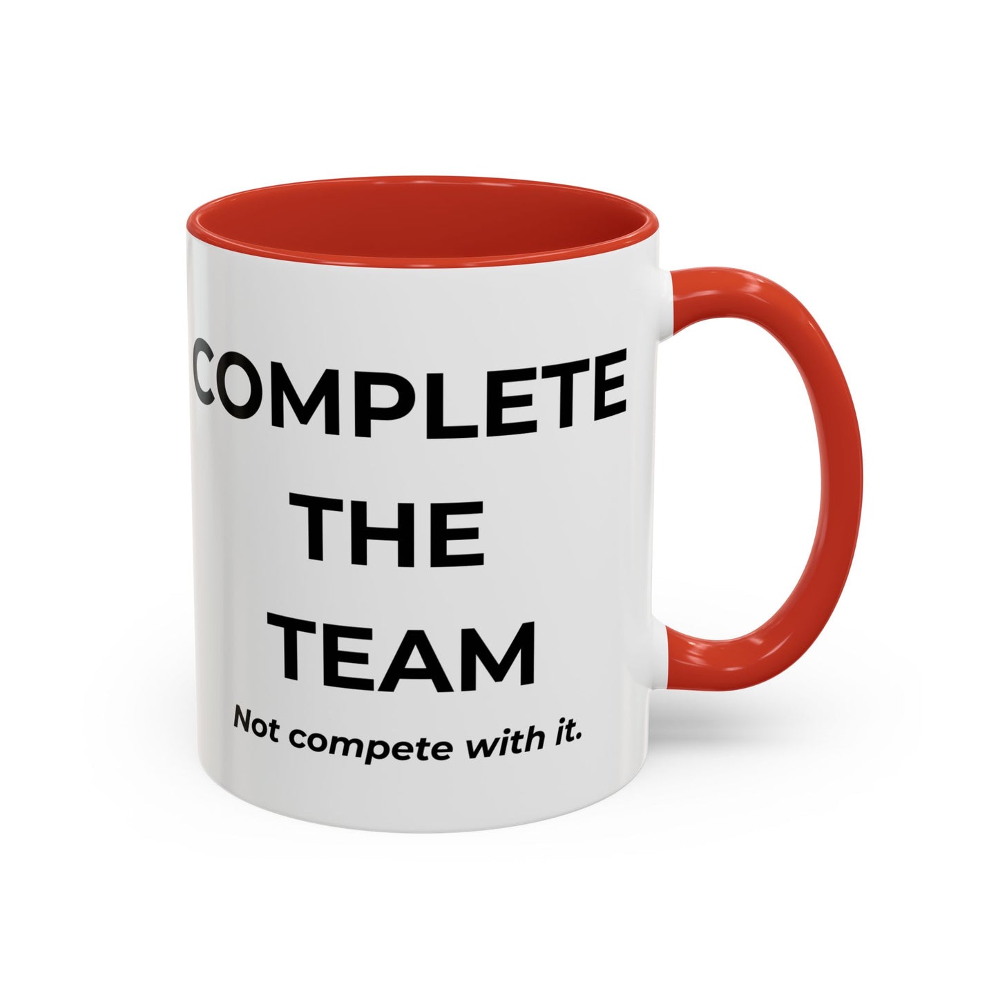 Teamwork Coffee Mug – Complete the Team, Motivational Gift, Office Decor, Collaboration Mug, Team Spirit Cup
