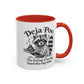Funny Deja Poo Coffee Mug - Cute Raccoon Design for Animal Lovers