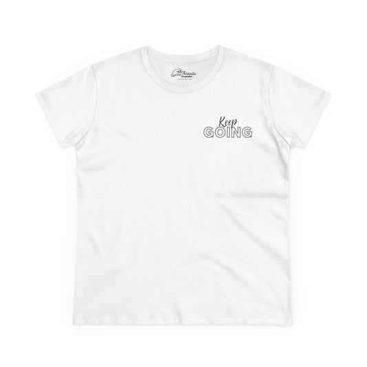 Keep Going The Next Version Of You Is Waiting. Inspirational Women's Midweight Cotton Tee.