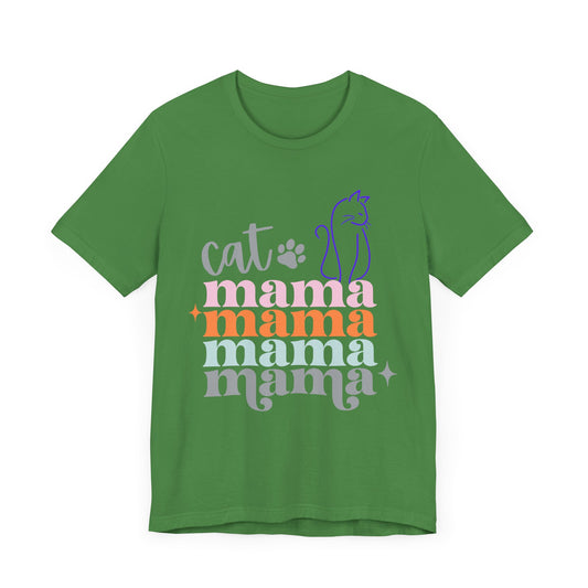 Cat Mama Shirt Meow. Unisex Jersey Short Sleeve Tee