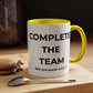 Teamwork Coffee Mug – Complete the Team, Motivational Gift, Office Decor, Collaboration Mug, Team Spirit Cup