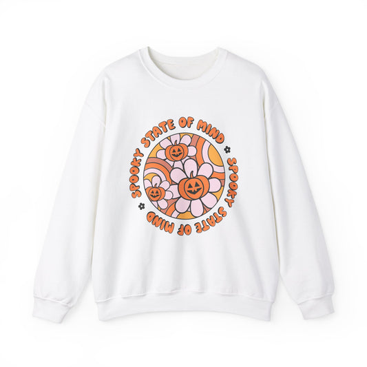 Spooky State Of Mind Sweatshirt Design. Unisex Heavy Blend™ Crewneck Sweatshirt