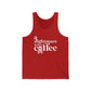 A Nightmare before Coffee Red Tank Top with White Print. Halloween Fun on a shirt for get togethers and partie