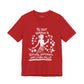 T-shirt. The Best Revenge is Success, happiness and living fully. Let them see your light. white print red shirt color.