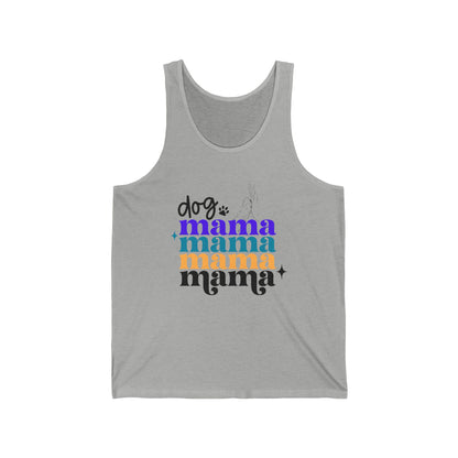 Dog Mama Tank Top Design. Unisex Jersey Tank