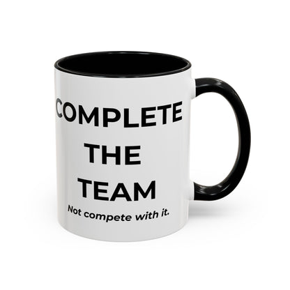 Teamwork Coffee Mug – Complete the Team, Motivational Gift, Office Decor, Collaboration Mug, Team Spirit Cup
