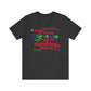 Christmas Movie Watching Shirt. Unisex Jersey Short Sleeve Tee