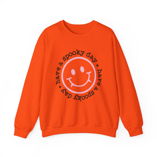 Have A Spooky Day Sweat Shirt Design. Unisex Heavy Blend™ Crewneck Sweatshirt