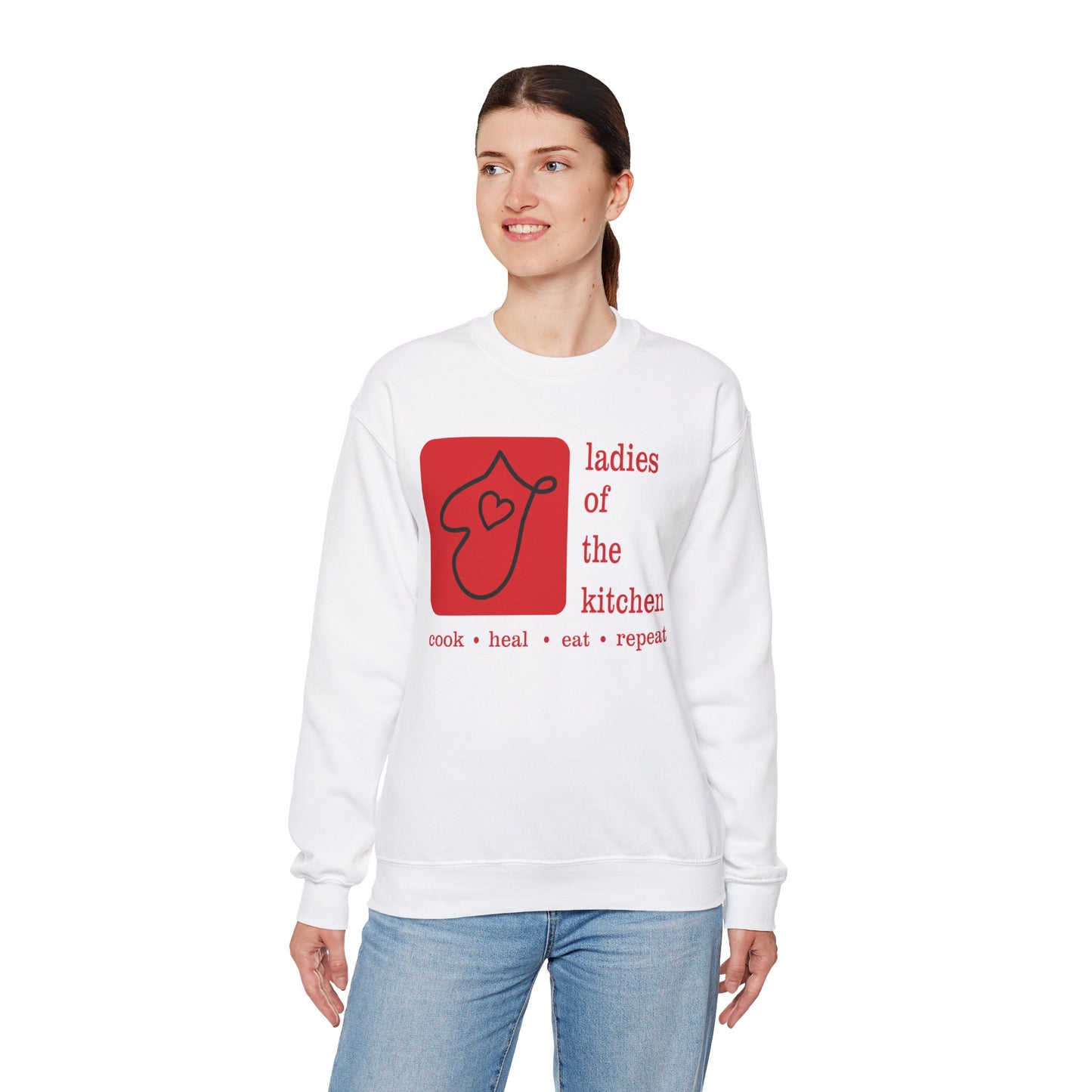 Ladies Of The Kitchen Sweatshirt. Unisex Heavy Blend™ Crewneck Sweatshirt