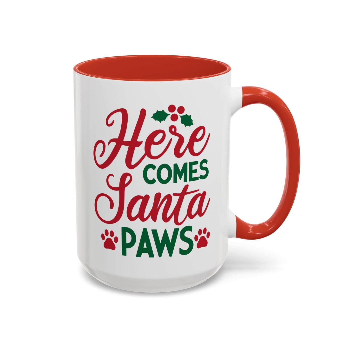 Christmas Paw Mug for Pet Lovers. Accent Coffee Mug (11, 15oz)