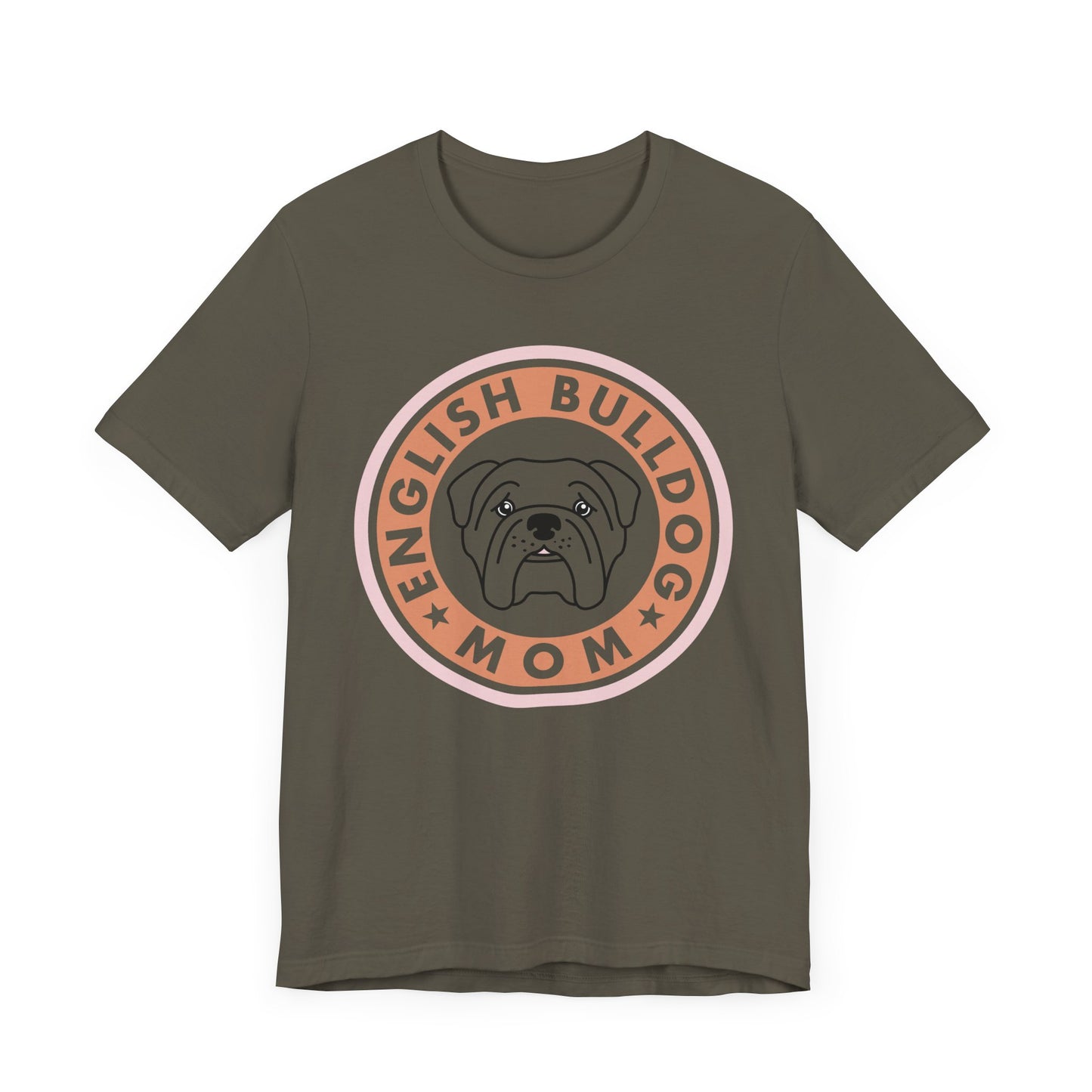 Bull Dog Mom Shirt. Unisex Jersey Short Sleeve Tee