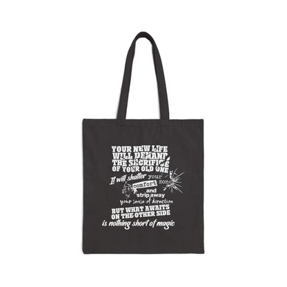 Your New Life Bag. Cotton Canvas Tote Bag