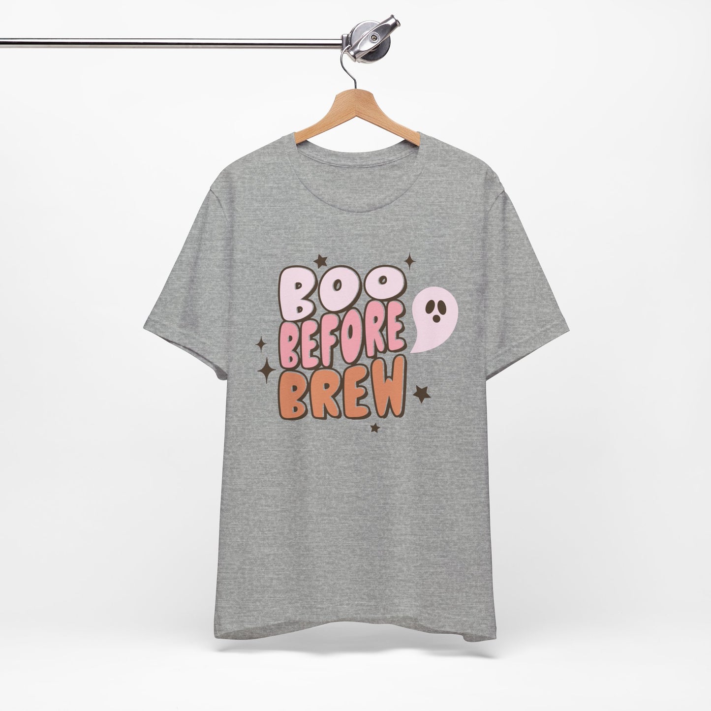 Boo Before Brew Shirt.  Unisex Jersey Short Sleeve Tee