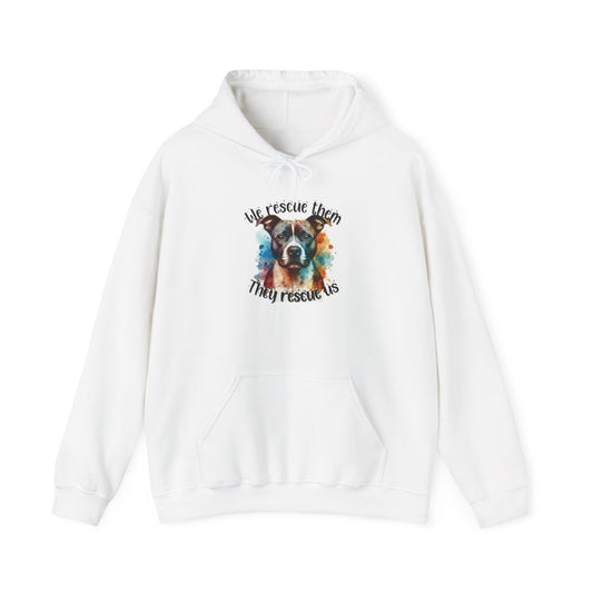 We Rescue Them They Rescue Us Hoodie! Unisex Heavy Blend™ Hooded Sweatshirt