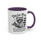 Funny Deja Poo Coffee Mug - Cute Raccoon Design for Animal Lovers