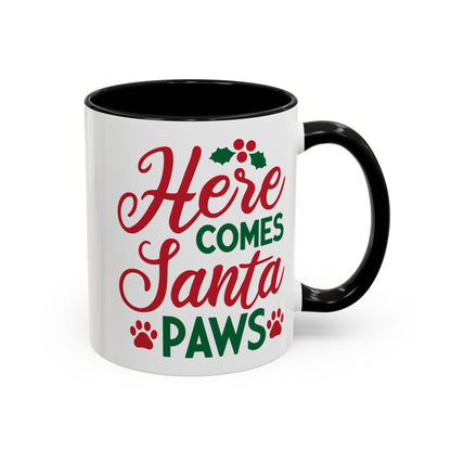 Christmas Paw Mug for Pet Lovers. Accent Coffee Mug (11, 15oz)