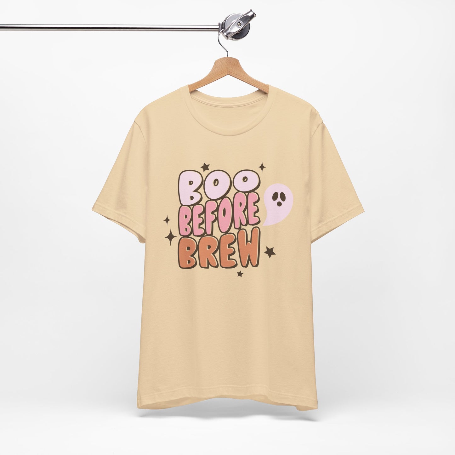 Boo Before Brew Shirt.  Unisex Jersey Short Sleeve Tee