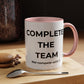 Teamwork Coffee Mug – Complete the Team, Motivational Gift, Office Decor, Collaboration Mug, Team Spirit Cup