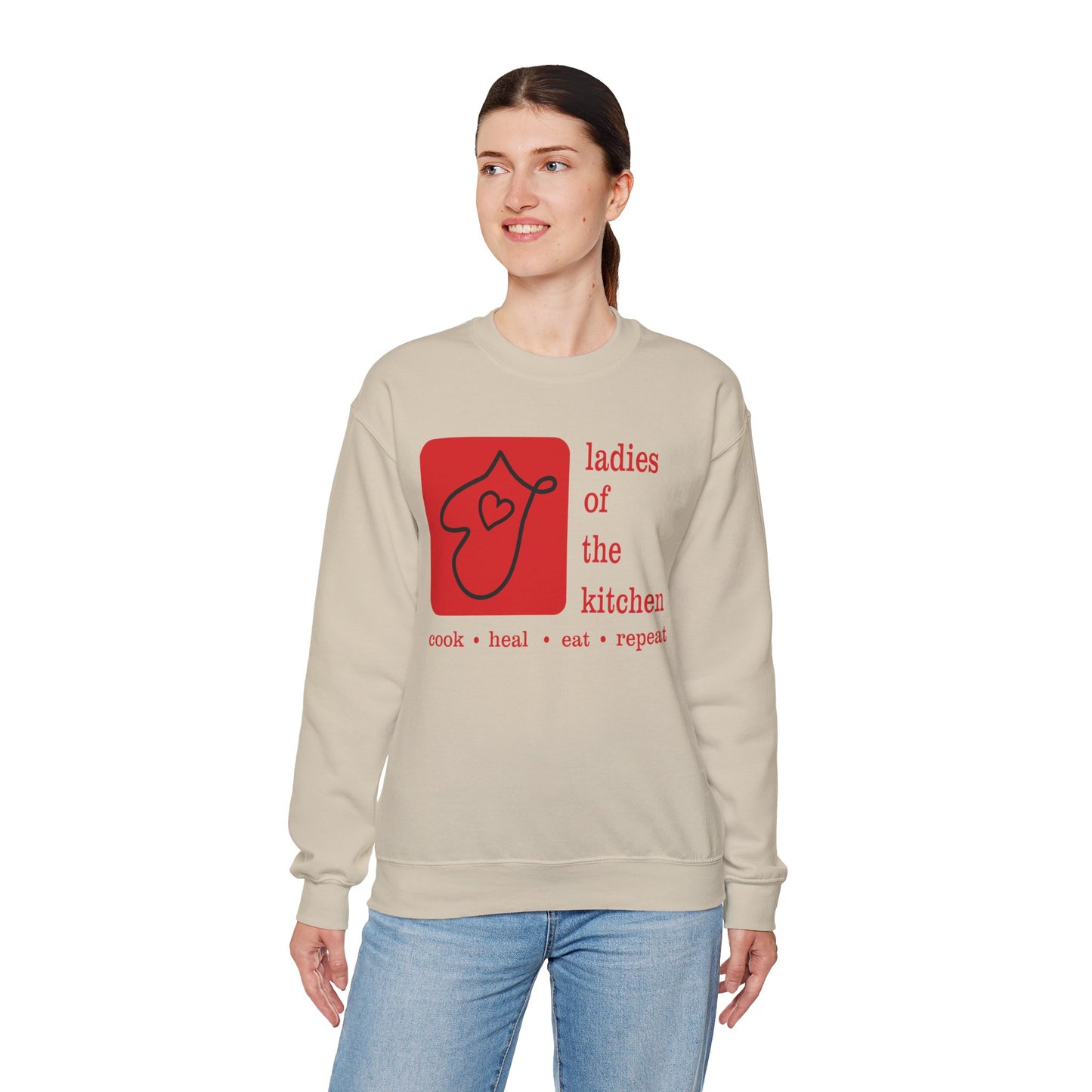 Ladies Of The Kitchen Sweatshirt. Unisex Heavy Blend™ Crewneck Sweatshirt