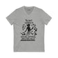 The Best Revenge Is Success V-Neck. Unisex Jersey Short Sleeve V-Neck Tee