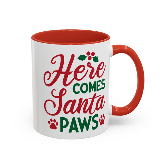 Christmas Paw Mug for Pet Lovers. Accent Coffee Mug (11, 15oz)