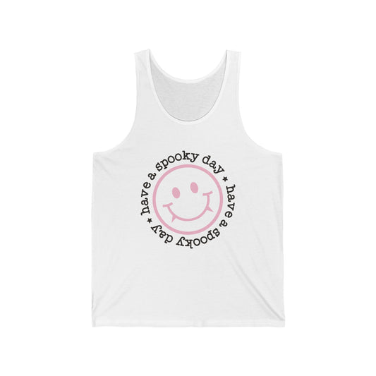 Have A Spooky Day Tank Top Design. Unisex Jersey Tank