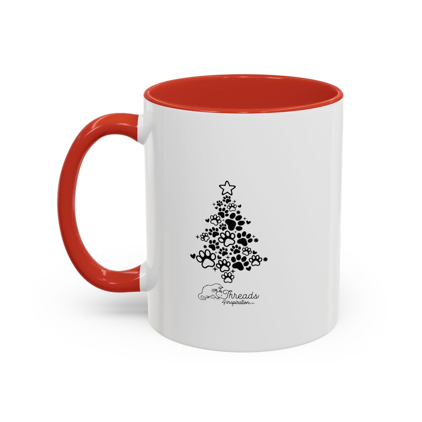 Christmas Paw Mug for Pet Lovers. Accent Coffee Mug (11, 15oz)