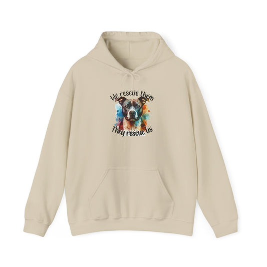 We Rescue Them They Rescue Us Hoodie! Unisex Heavy Blend™ Hooded Sweatshirt