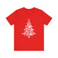 Paw Print Christmas T-shirt Unisex Jersey Short Sleeve Tee