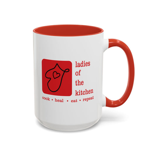 Ladies Of The Kitchen. Accent Coffee Mug (11, 15oz)