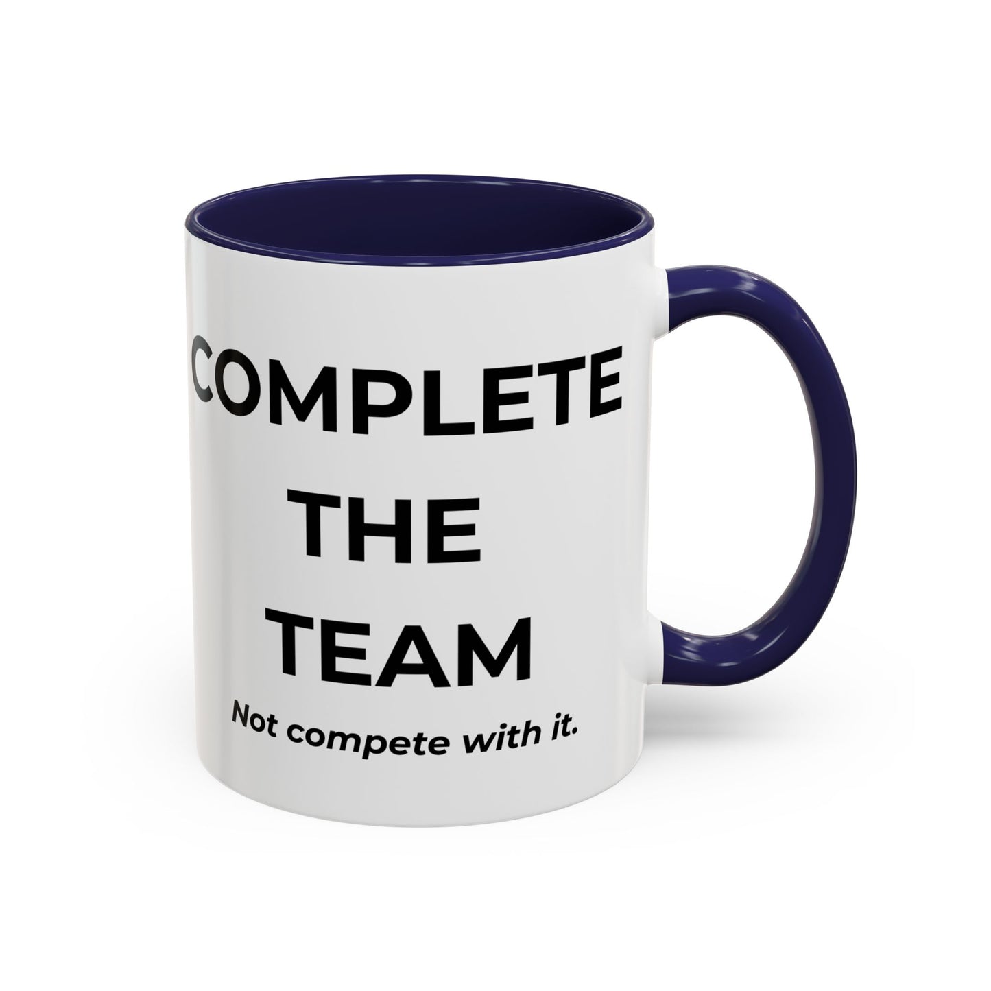 Teamwork Coffee Mug – Complete the Team, Motivational Gift, Office Decor, Collaboration Mug, Team Spirit Cup