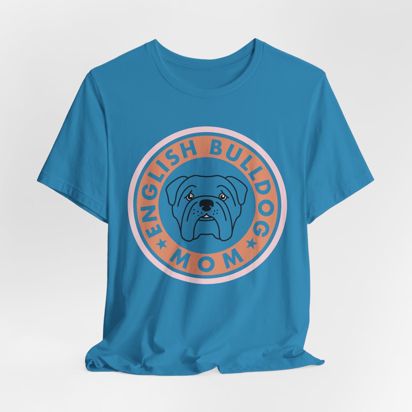 Bull Dog Mom Shirt. Unisex Jersey Short Sleeve Tee