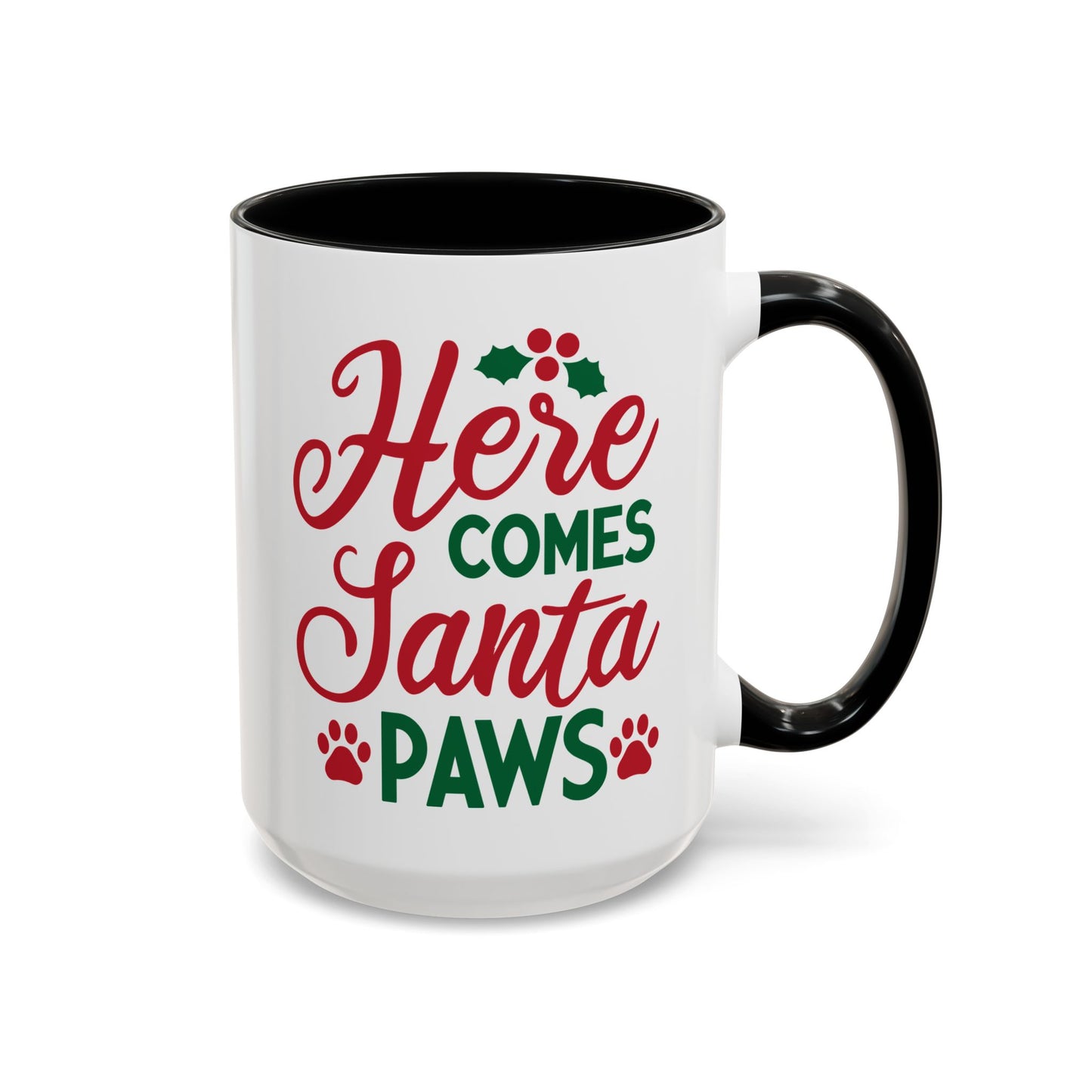 Christmas Paw Mug for Pet Lovers. Accent Coffee Mug (11, 15oz)