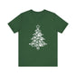 Paw Print Christmas T-shirt Unisex Jersey Short Sleeve Tee