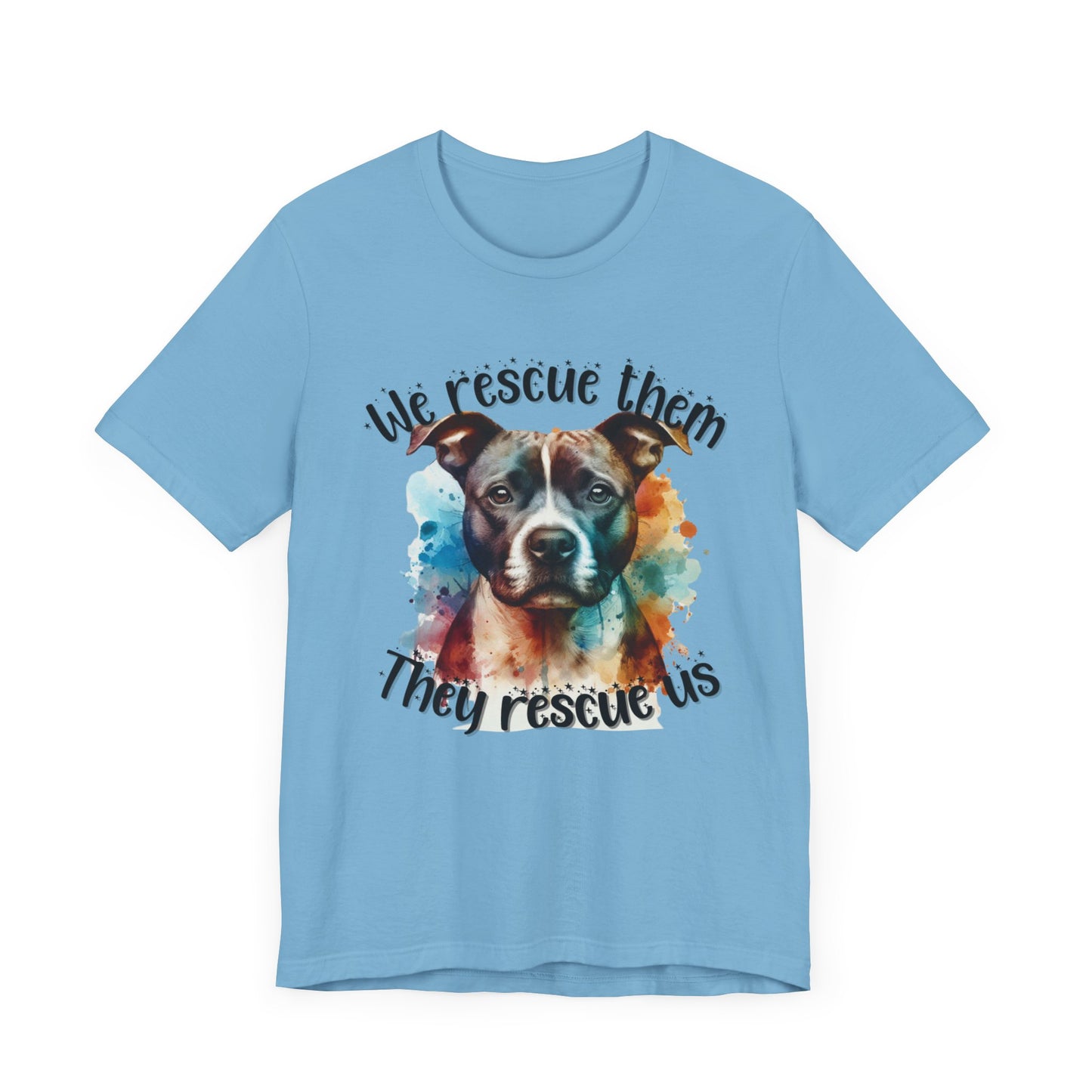 We Rescue Them They Rescue Us! Unisex Jersey Short Sleeve Tee