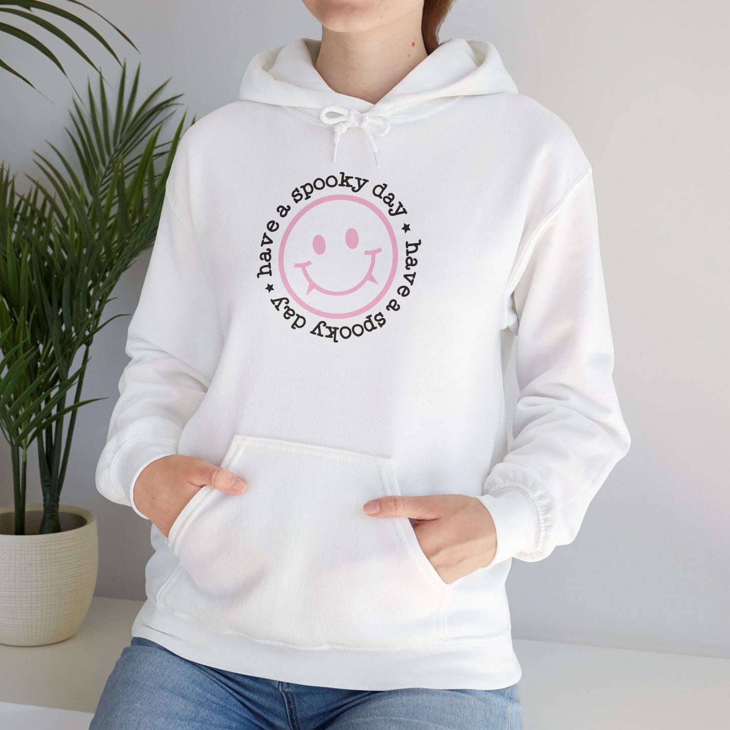 Have A Spooky Day Sweat Shirt Design. Unisex Heavy Blend™ Hooded Sweatshirt