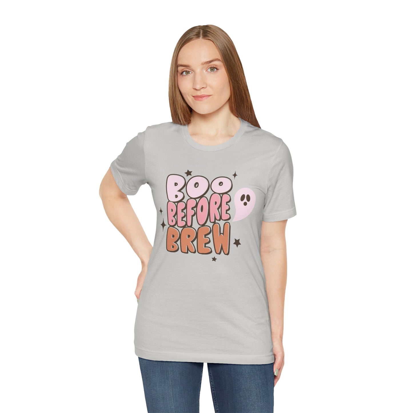 Boo Before Brew Shirt.  Unisex Jersey Short Sleeve Tee