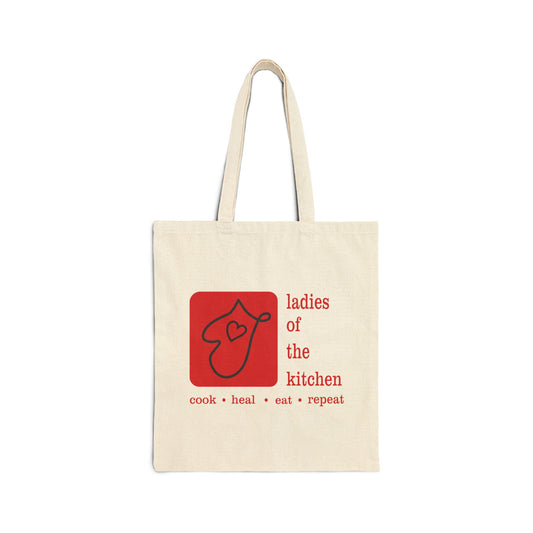 Ladies Of The Kitchen Cotton Canvas Tote Bag