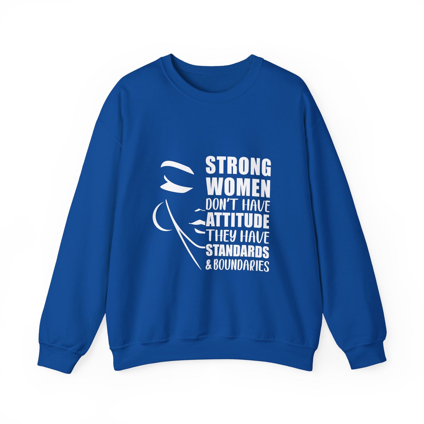 Strong Women Have Boundaries! Unisex Heavy Blend™ Crewneck Sweatshirt