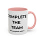 Teamwork Coffee Mug – Complete the Team, Motivational Gift, Office Decor, Collaboration Mug, Team Spirit Cup