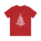 Paw Print Christmas T-shirt Unisex Jersey Short Sleeve Tee