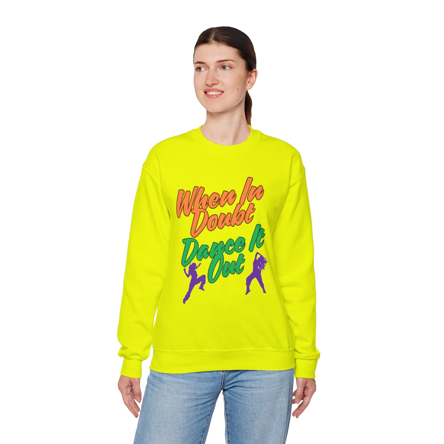 When In Doubt, Dance It Out. Unisex Heavy Blend™ Crewneck Sweatshirt