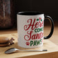 Christmas Paw Mug for Pet Lovers. Accent Coffee Mug (11, 15oz)